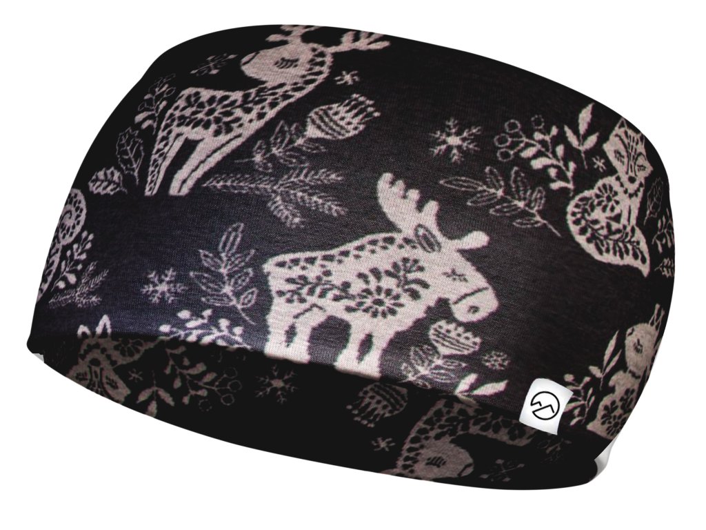 Čelenka Merino Paisley černá